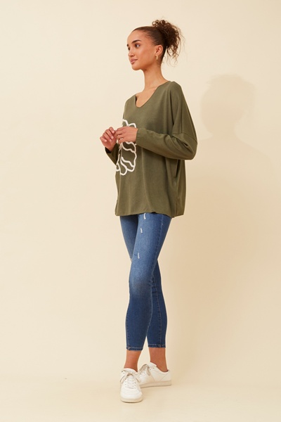 BRUNETTA CONTRAST CORNELLI PULLOVER