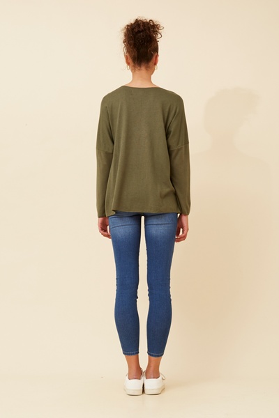 BRUNETTA CONTRAST CORNELLI PULLOVER