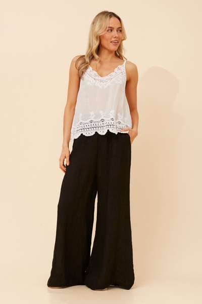 BURMA LACE EMBROIDERED TOP