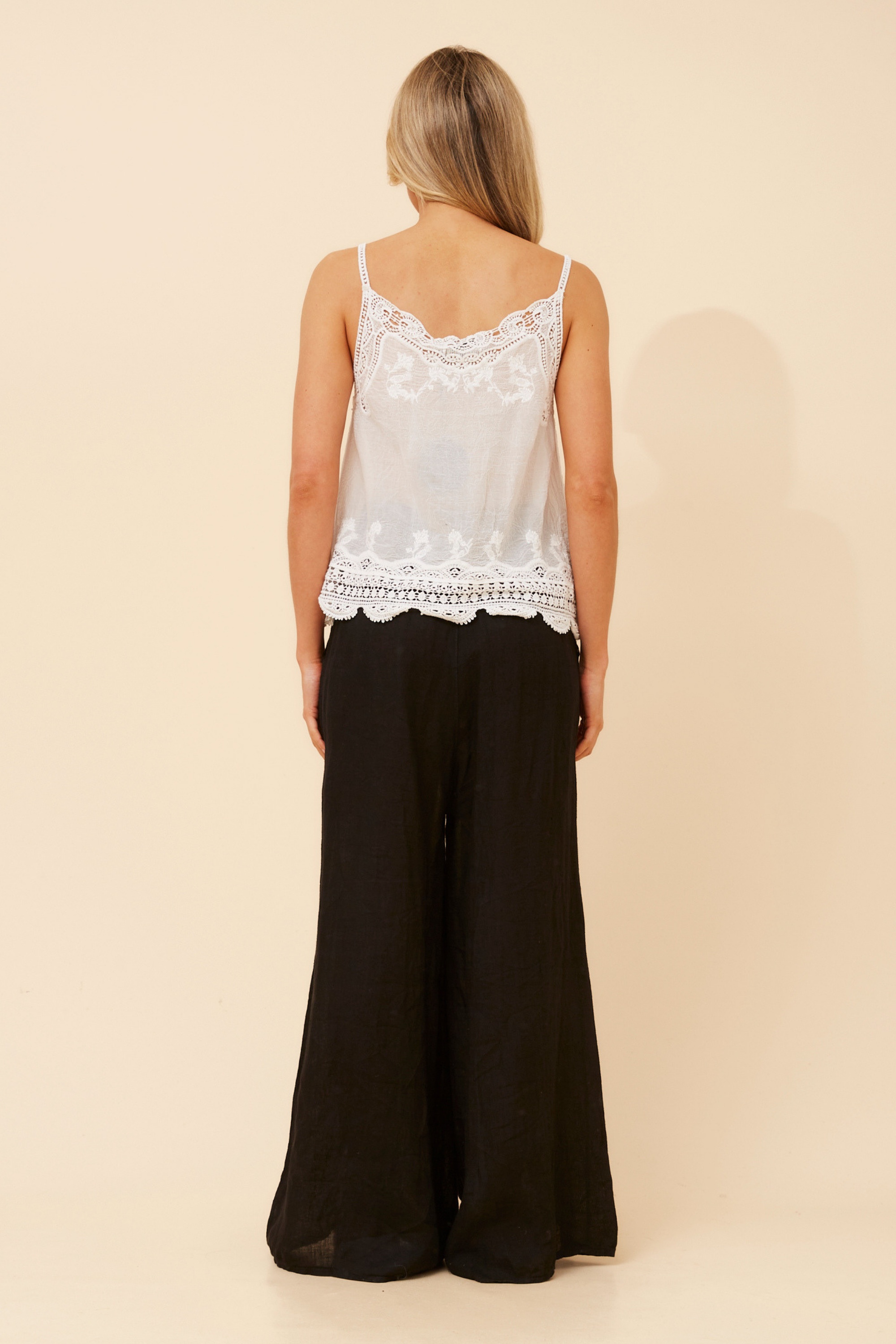 BURMA LACE EMBROIDERED TOP