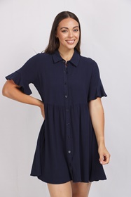 Button Front Dress