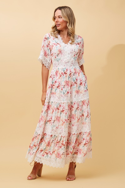 BYRON FLORAL MAXI DRESS