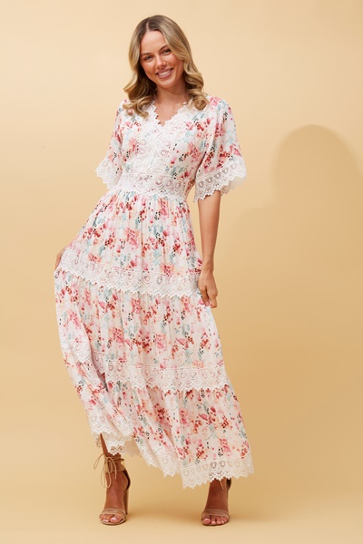 BYRON FLORAL MAXI DRESS