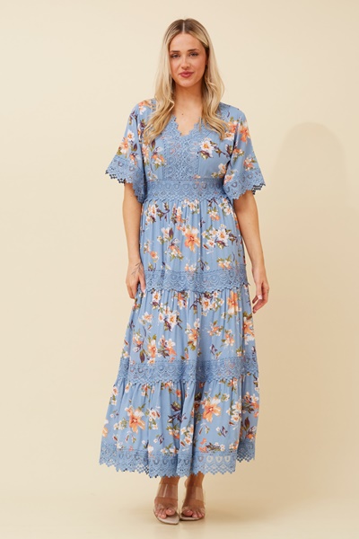 BYRON FLORAL MAXI DRESS