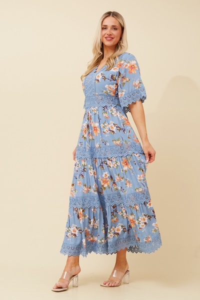 BYRON FLORAL MAXI DRESS