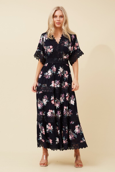 BYRON FLORAL MAXI DRESS