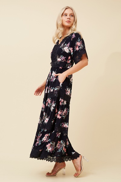 BYRON FLORAL MAXI DRESS