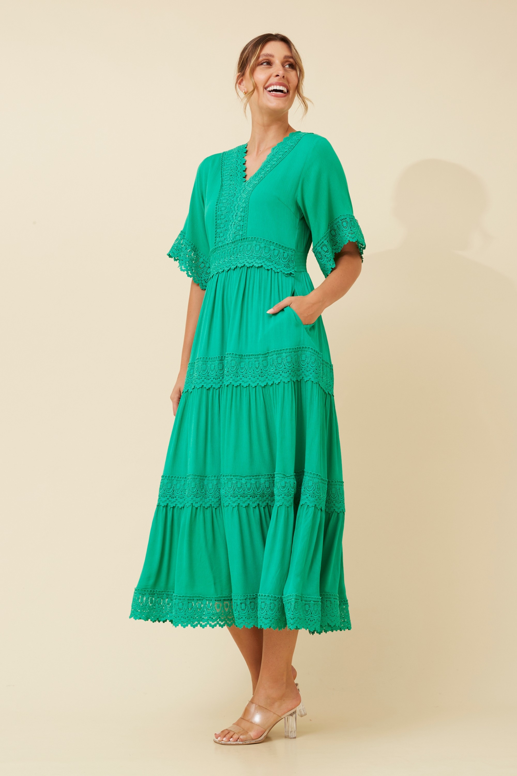BYRON LACE MAXI DRESS