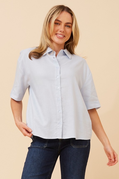 CALEB LINEN BLEND TOP
