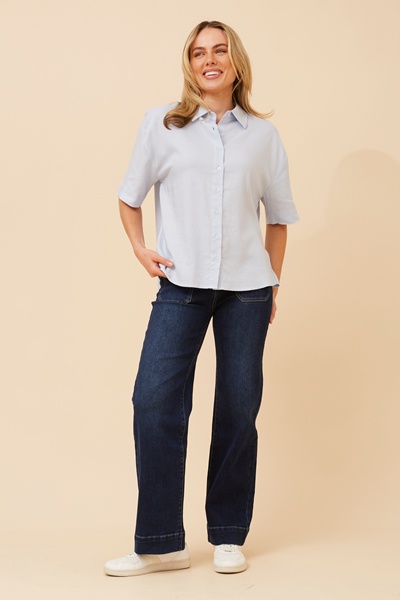 CALEB LINEN BLEND TOP