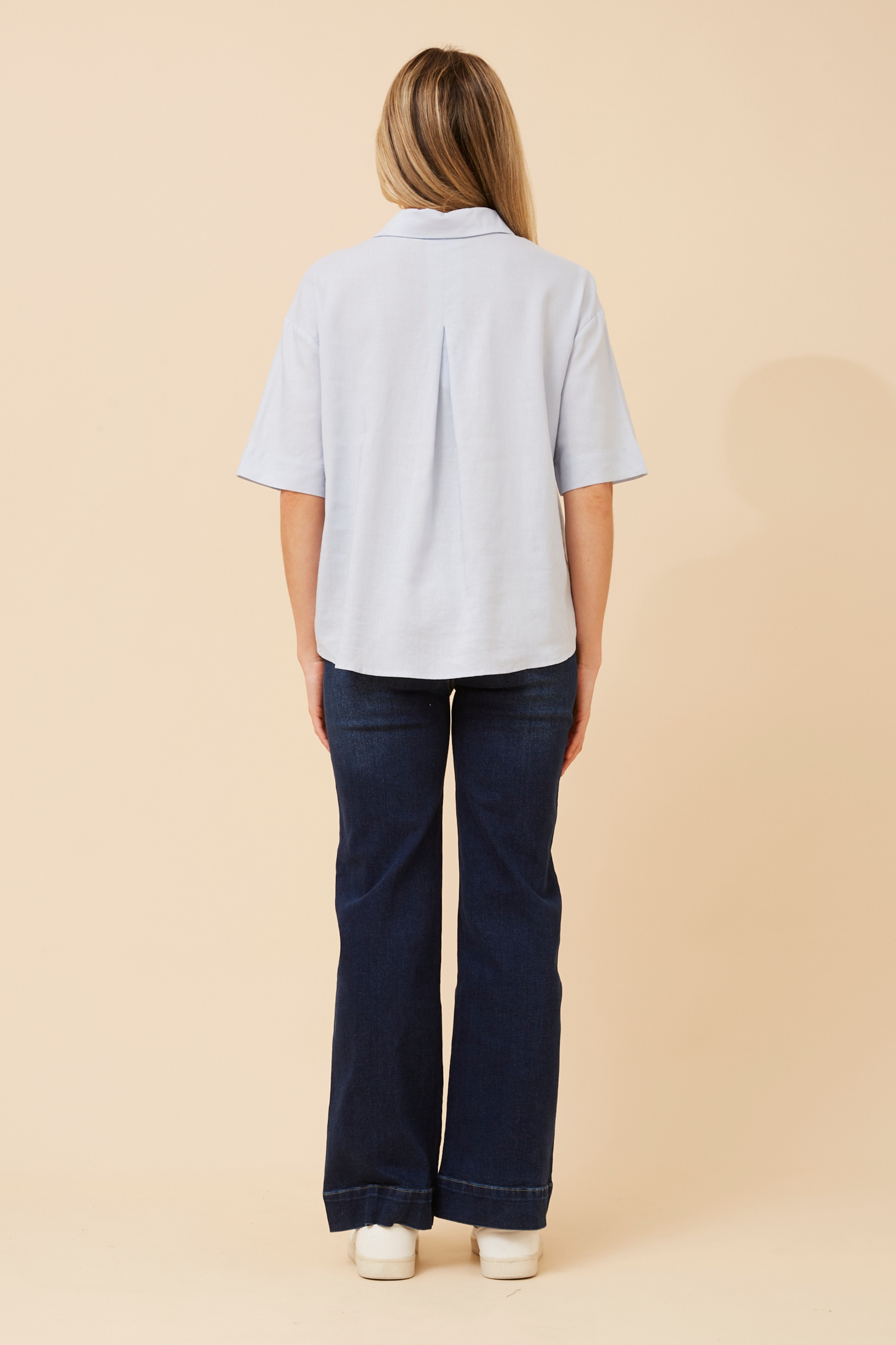 CALEB LINEN BLEND TOP