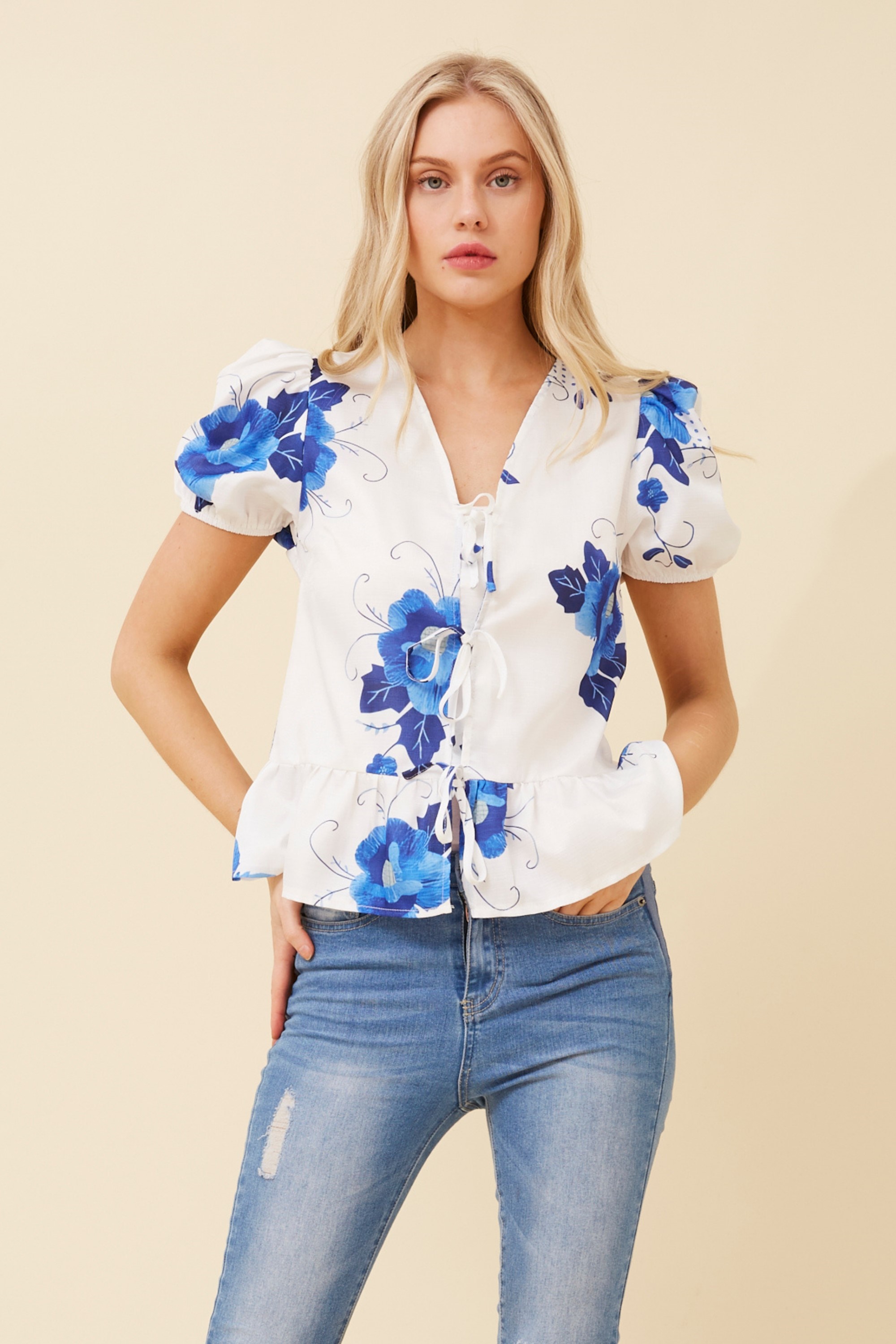 CALLIOPE FLORAL PRINT TOP