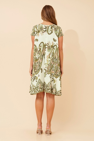 CAMELINA PAISLEY PRINT DRESS
