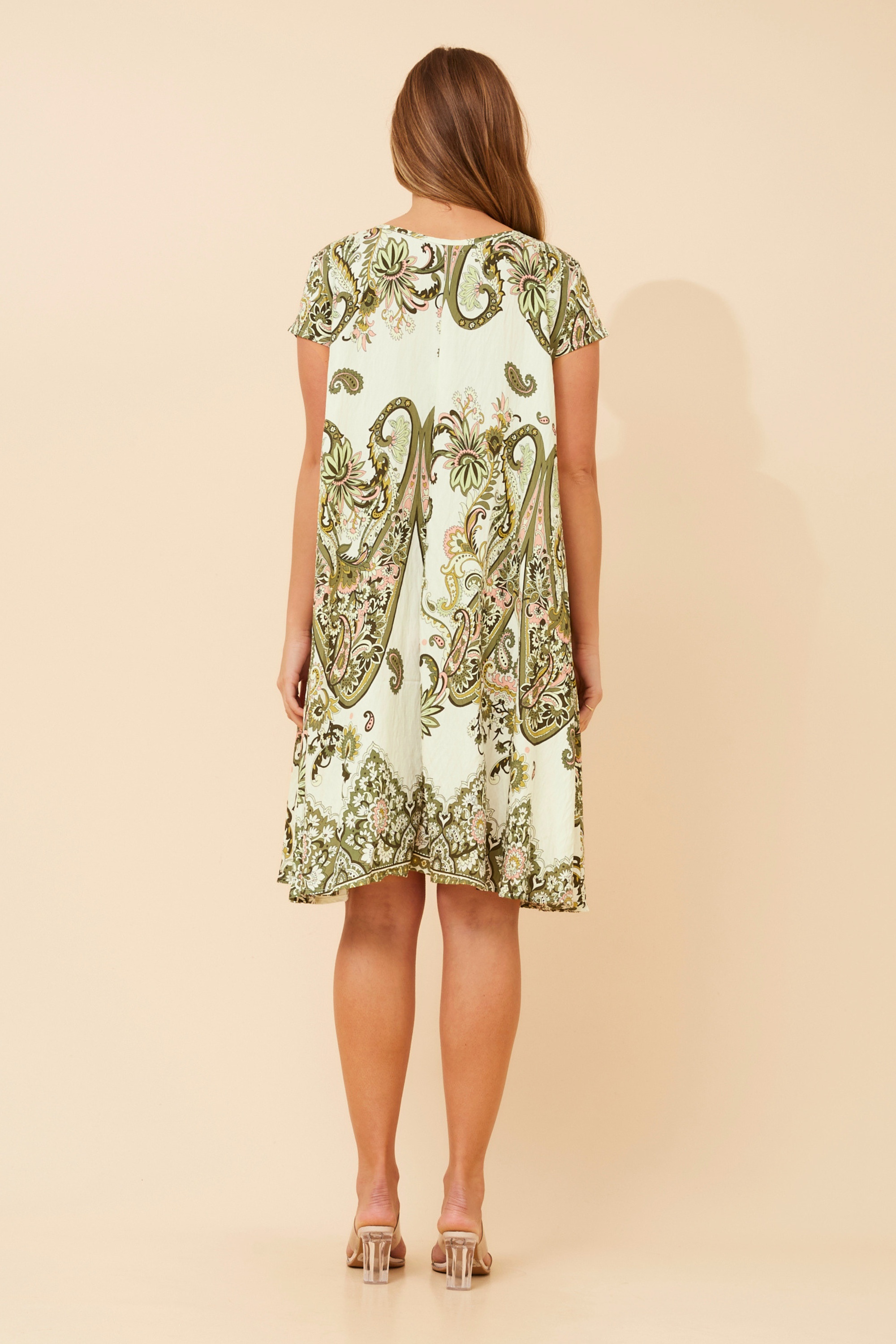 CAMELINA PAISLEY PRINT DRESS