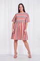 CANDY STRIPE BABYDOLL DRESS