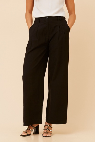CAPRINA PLEATED WIDE LEG PANTS
