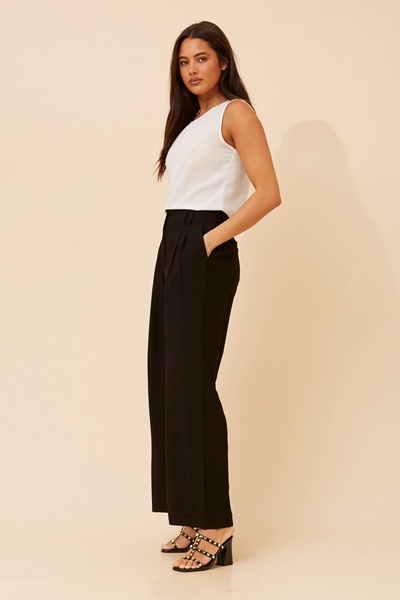 CAPRINA PLEATED WIDE LEG PANTS