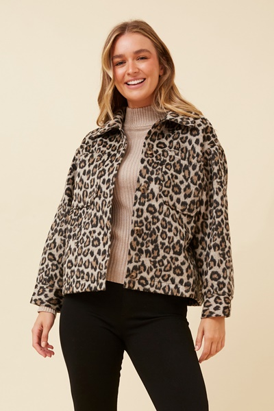 CARDELLE ANIMAL PRINT JACKET