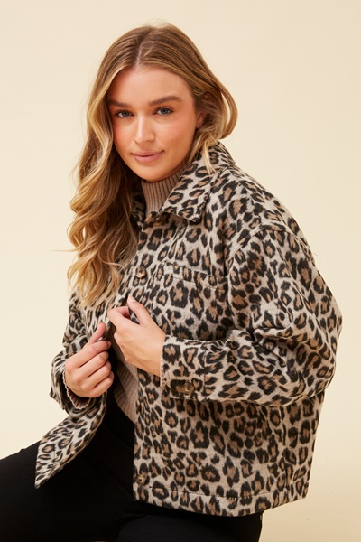 CARDELLE ANIMAL PRINT JACKET
