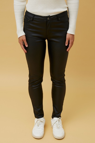 CARIS VEGAN LEATHER PANTS