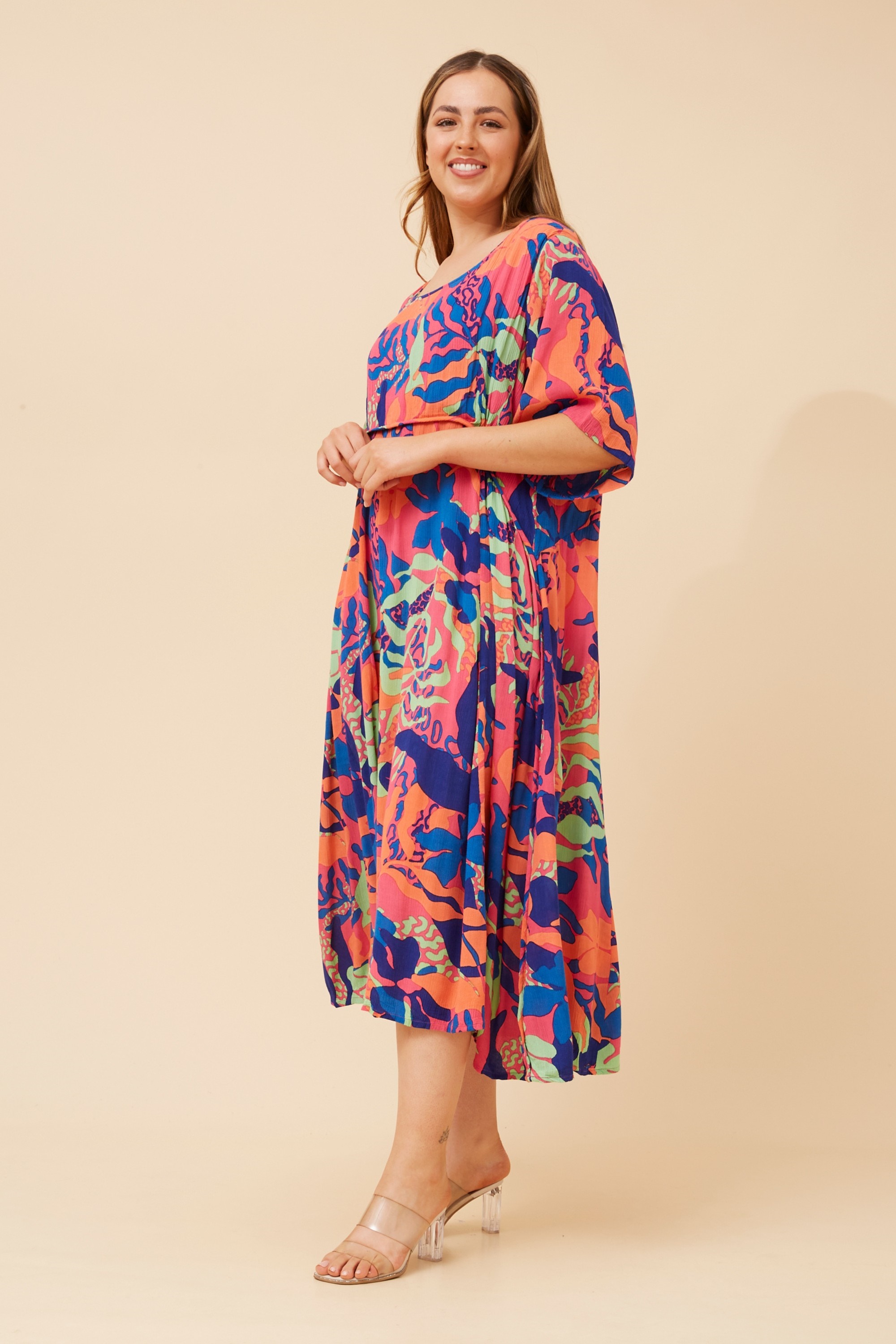 CARLA FLORAL MIDI DRESS