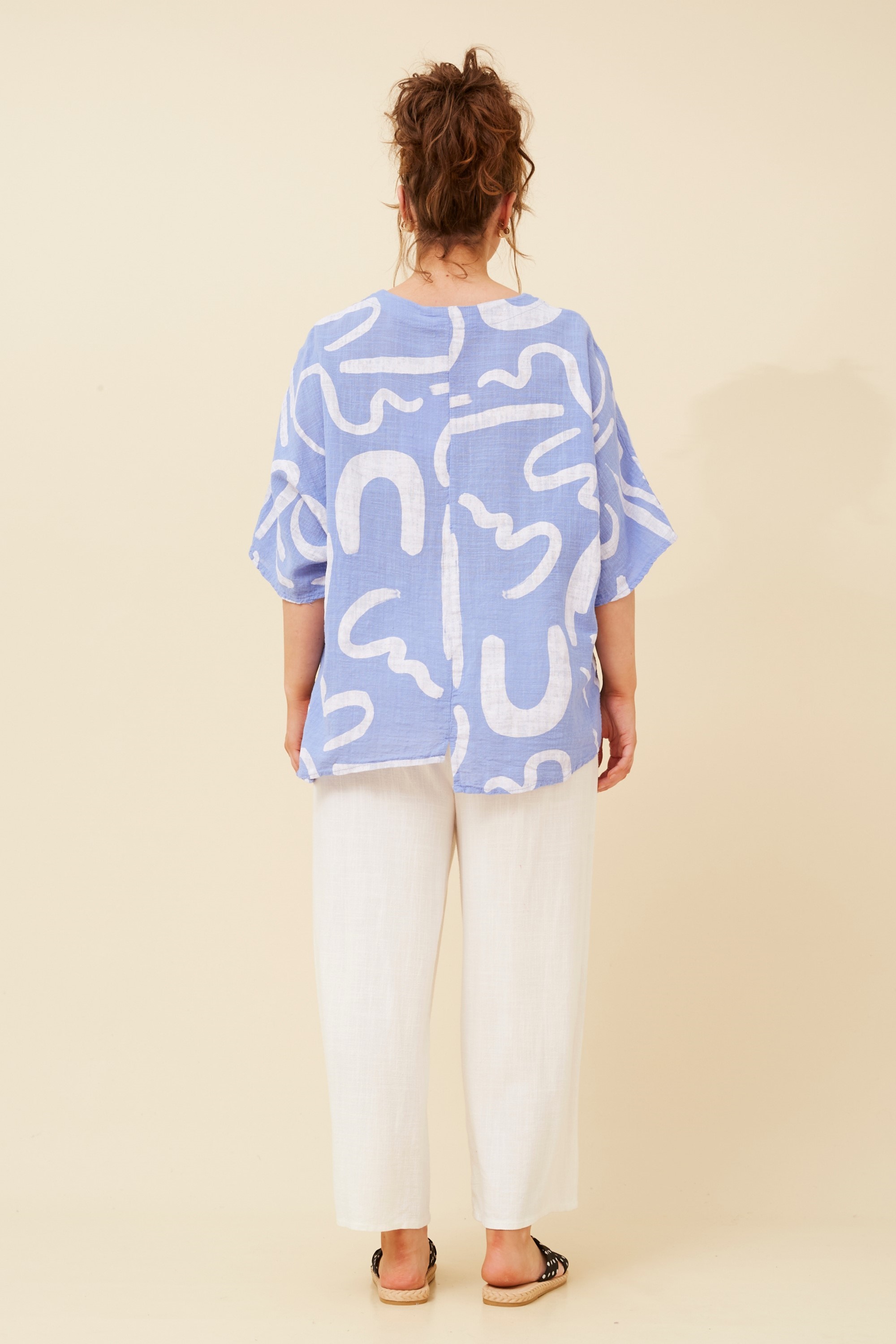 CARMELLA ABSTRACT PRINT TOP