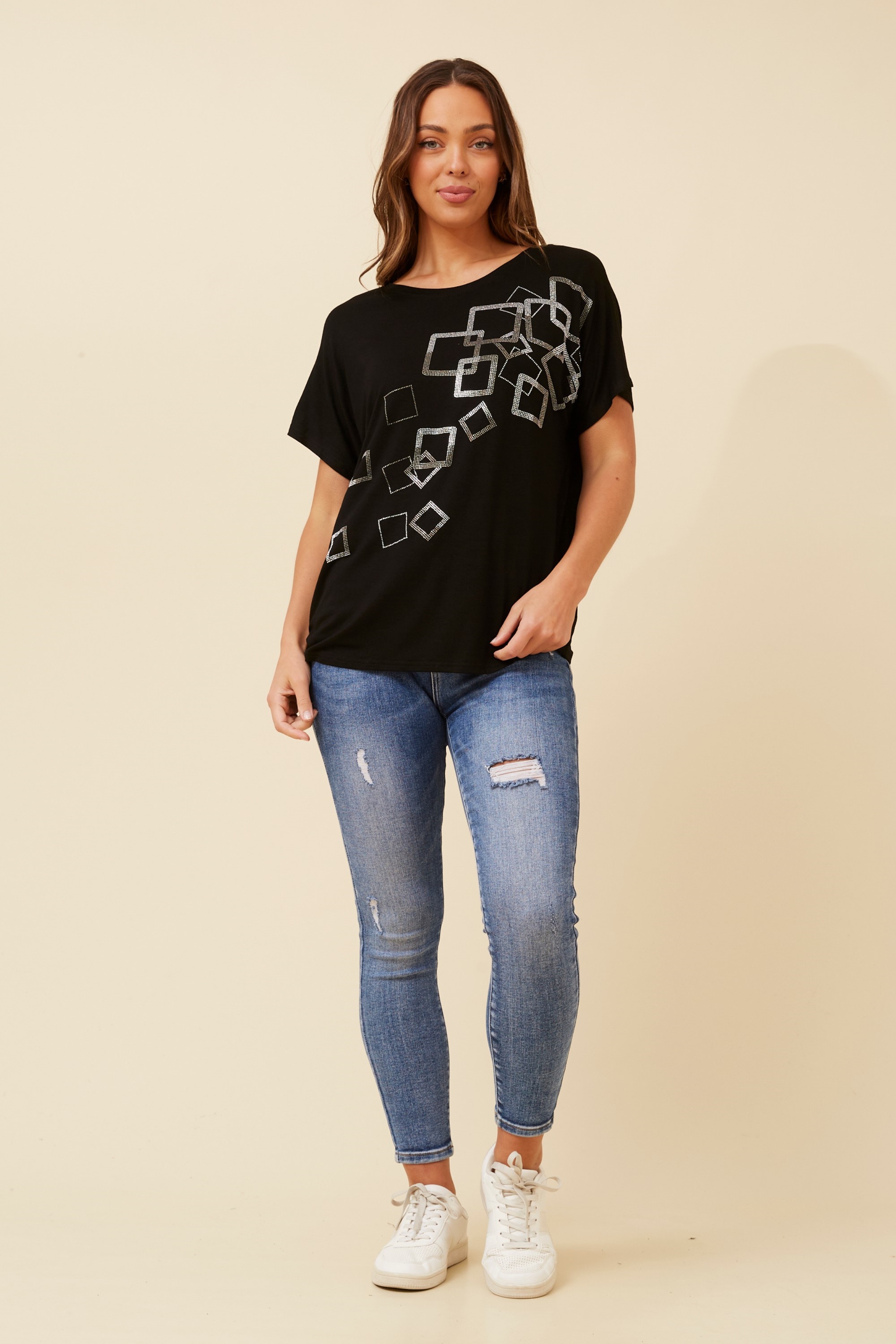 CAROLINA GEOMETRIC DIAMANTE TOP