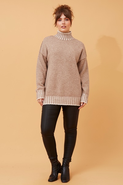 CAS BLANKET STITCH PULLOVER