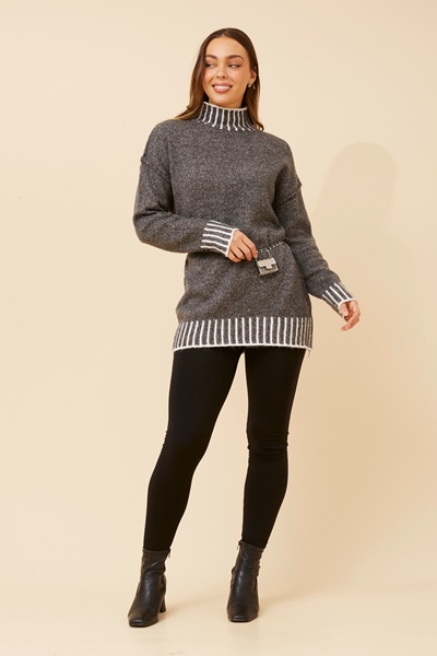 CAS BLANKET STITCH PULLOVER