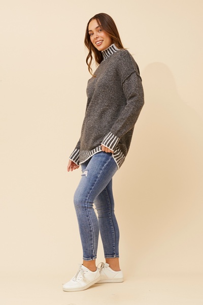 CAS BLANKET STITCH PULLOVER