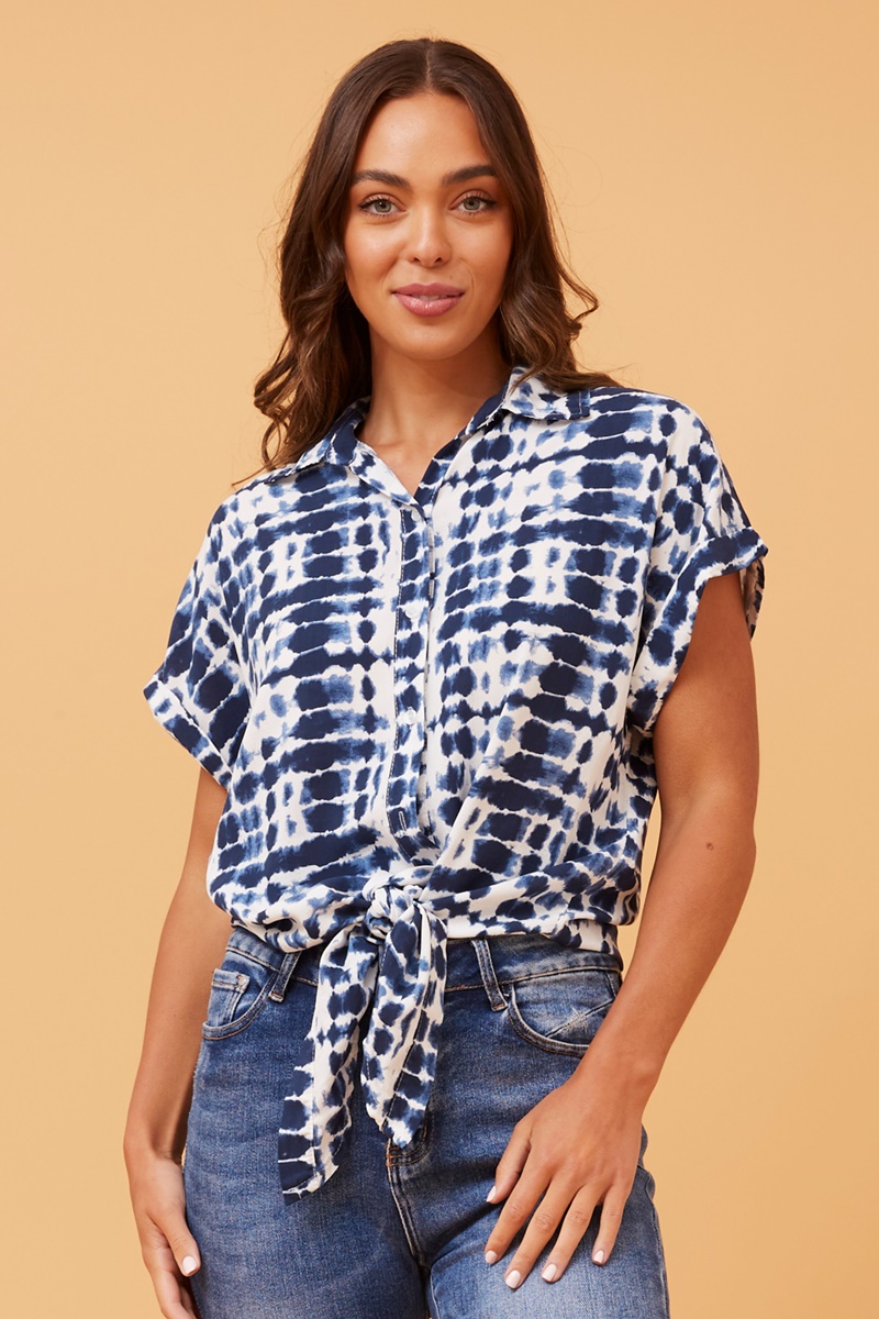 CASEY FRONT KNOT SHIRT