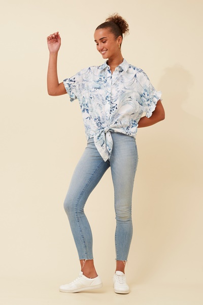 CASEY TROPICAL PRINT SHIRT