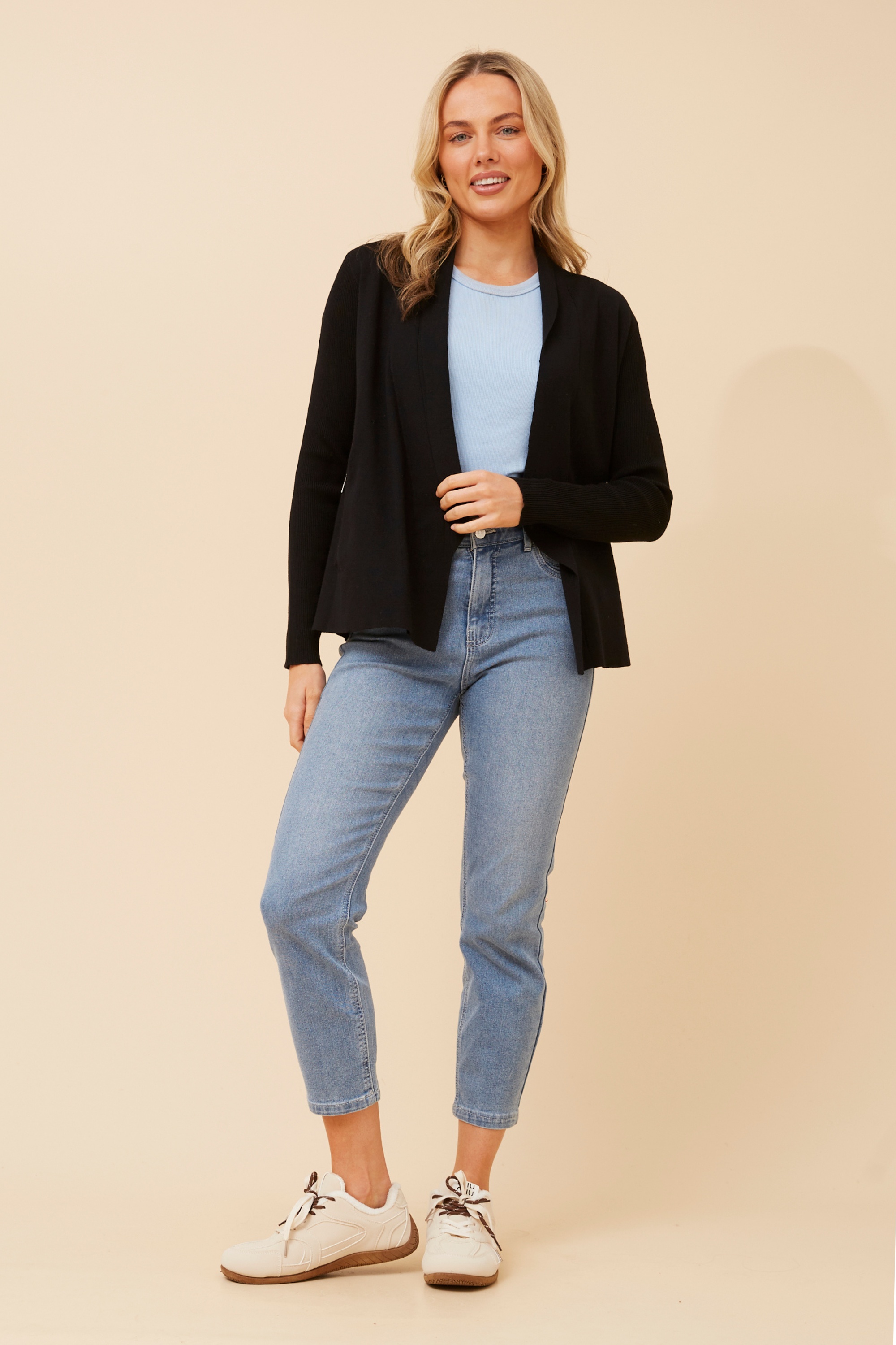 CASPIA SOLID KNIT CARDIGAN