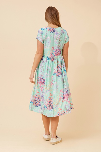 CASPIAN FLORAL MIDI DRESS