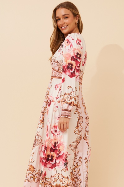 CATALEYA ARABESQUE PRINT DRESS