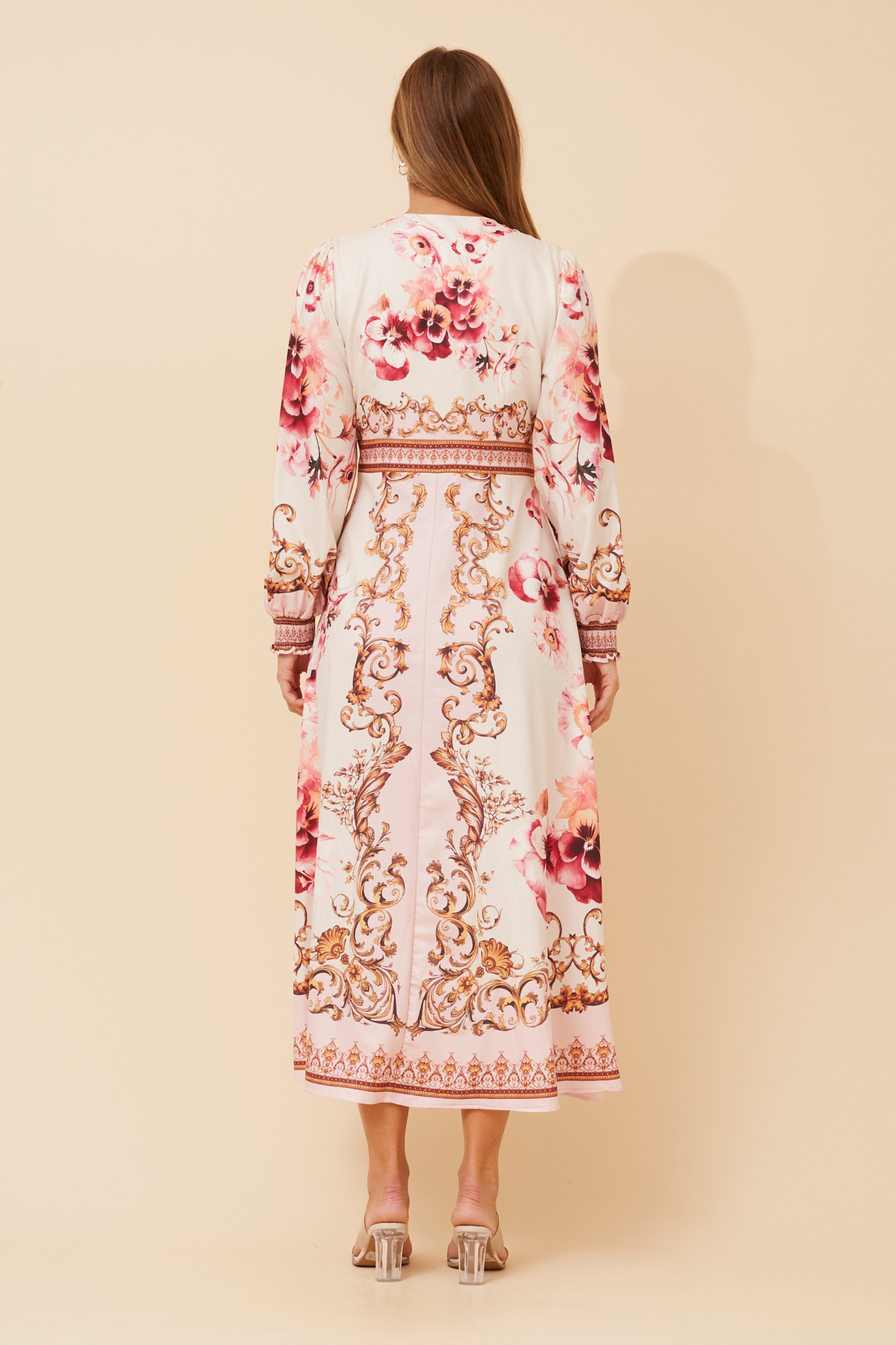 CATALEYA ARABESQUE PRINT DRESS