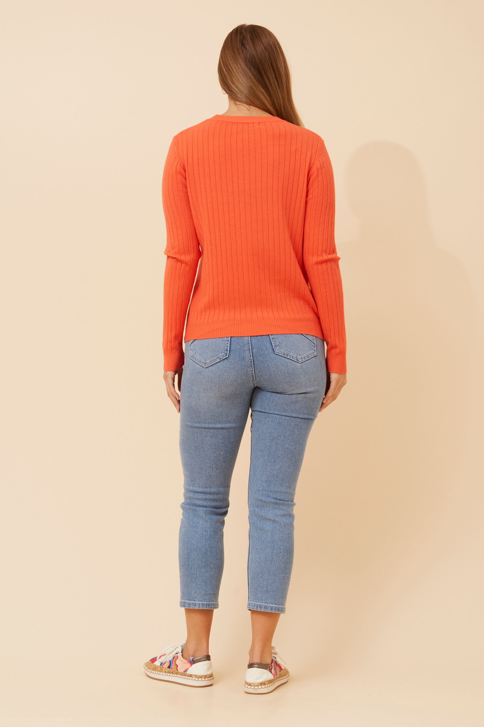 CATY SOLID KNIT PULLOVER