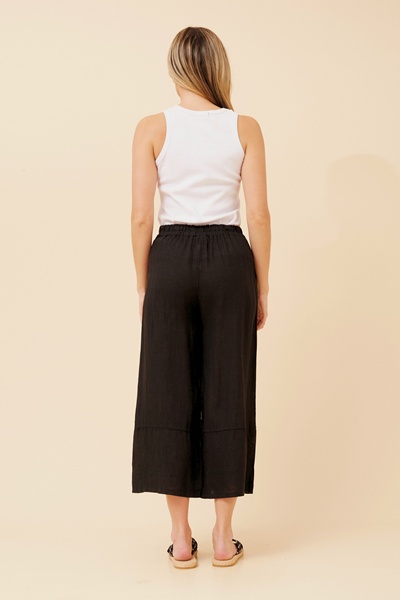 CECILIA SOLID LINEN PANTS