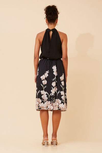 CEDAR FLORAL PRINT MIDI SKIRT