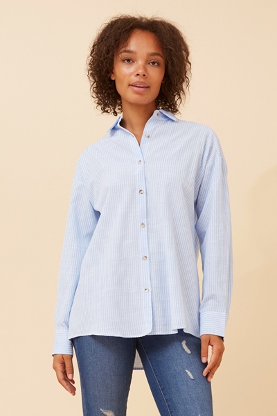 CELESTA STRIPE PRINT SHIRT