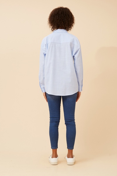 CELESTA STRIPE PRINT SHIRT
