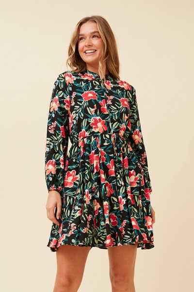 CELESTIA SHORT FLORAL DRESS