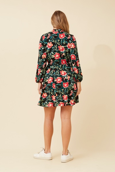 CELESTIA SHORT FLORAL DRESS