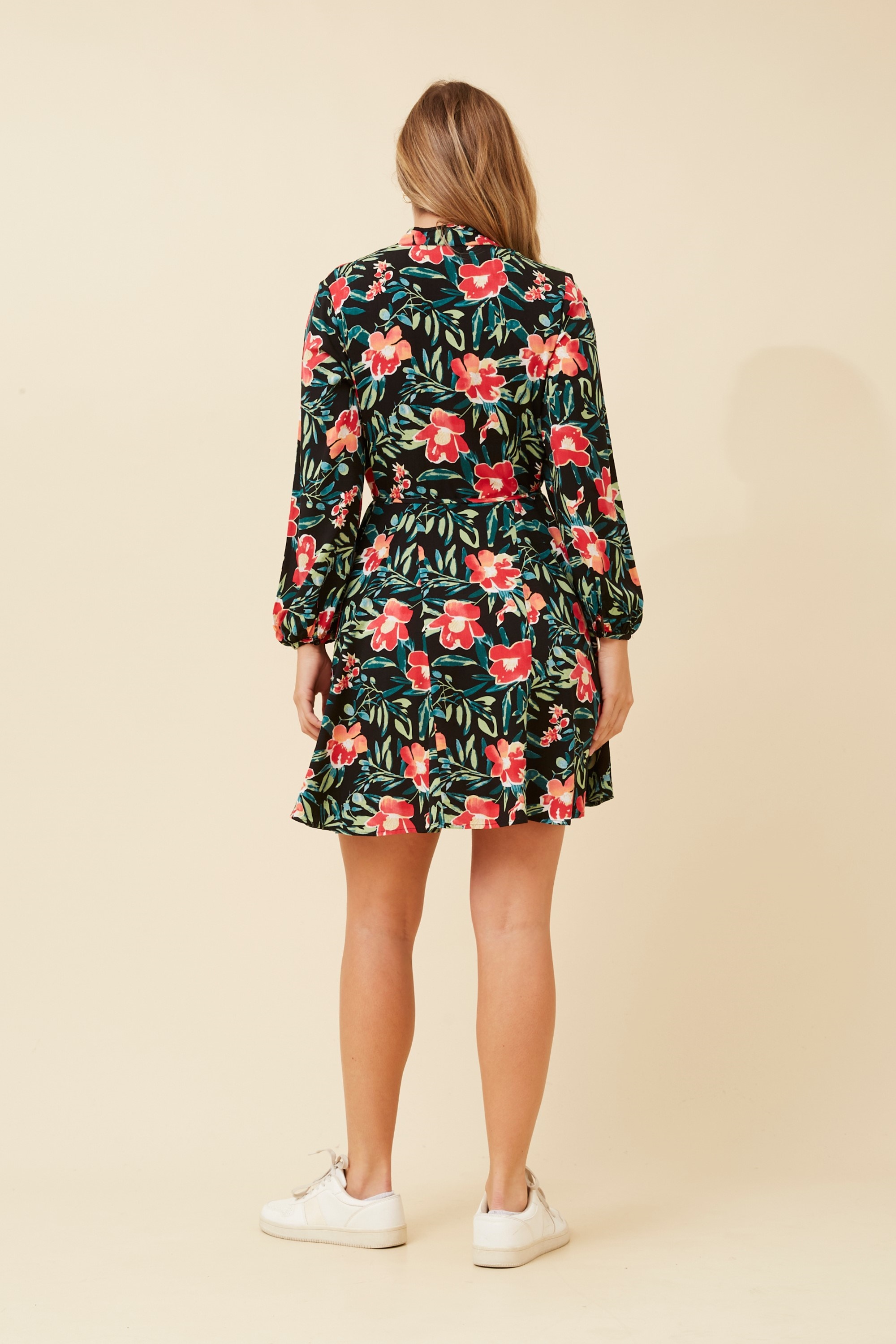 CELESTIA SHORT FLORAL DRESS