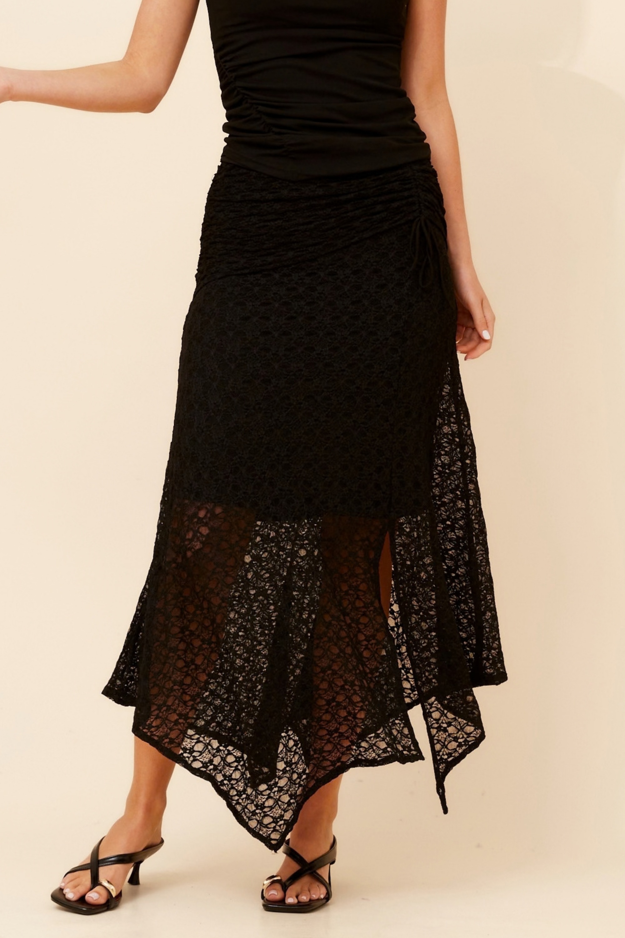 CERESE LACE MIDI SKIRT