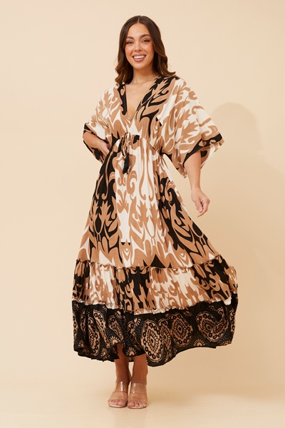 CHANDRA PRINTED MAXI DRESS