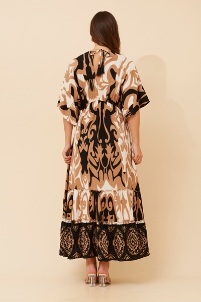 CHANDRA PRINTED MAXI DRESS