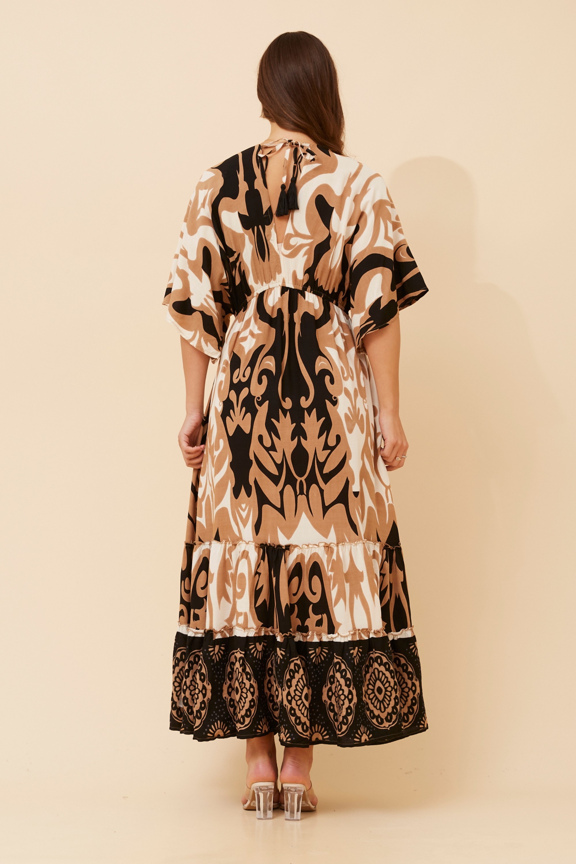 CHANDRA PRINTED MAXI DRESS