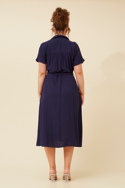 CHAPEL LINEN SHIRT DRESS