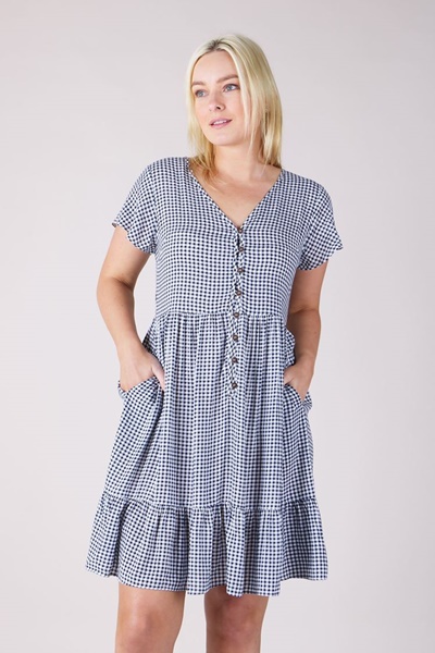 check babydoll dress